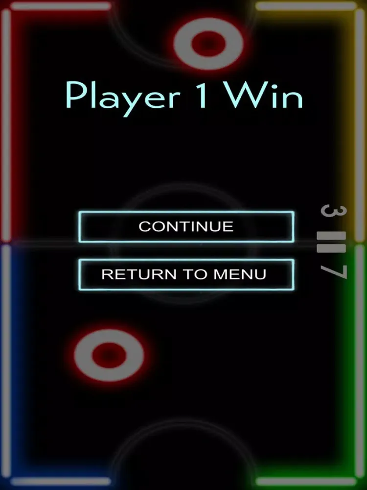 Glow Hockey 3HD - Air Hockey Free iPad 应用截图