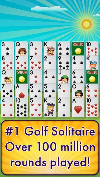 Capturas de tela do Golf Solitaire Pro!
