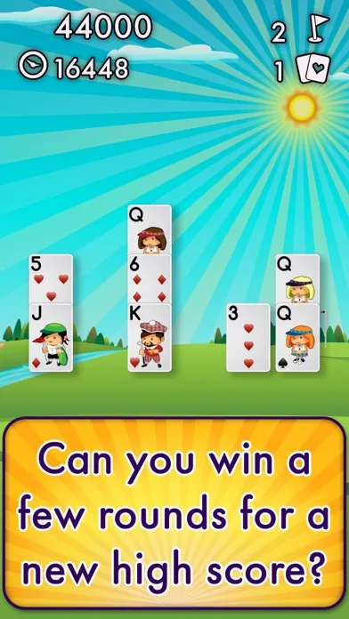 Capturas de tela do Golf Solitaire Pro!