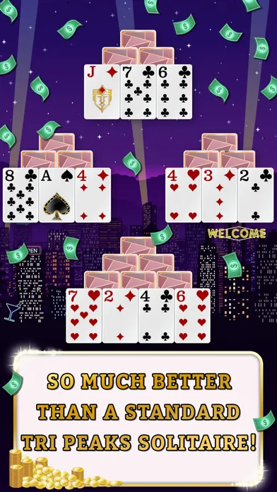 Tangkapan skrin Tri Peaks Solitaire Tournament