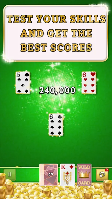 Tangkapan skrin Tri Peaks Solitaire Tournament