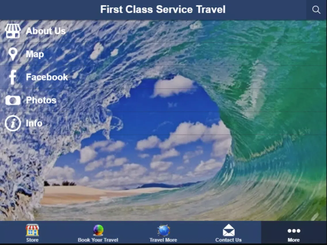 Capturas de tela do First Class Service Travel App iPad 