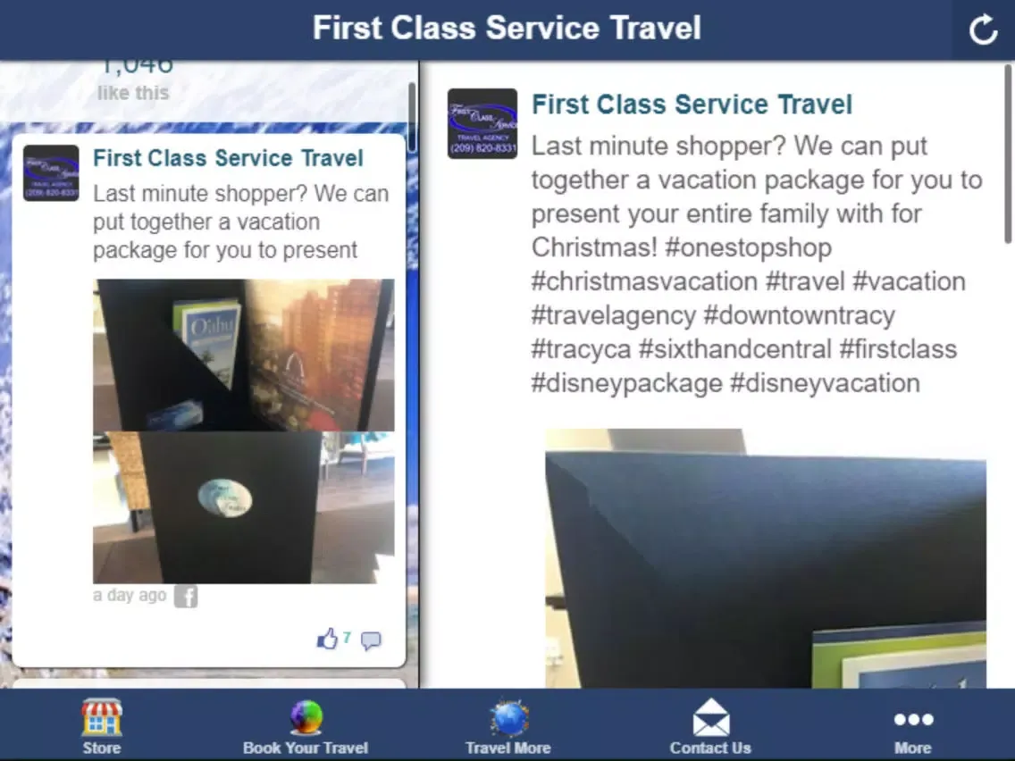 Capturas de tela do First Class Service Travel App iPad 