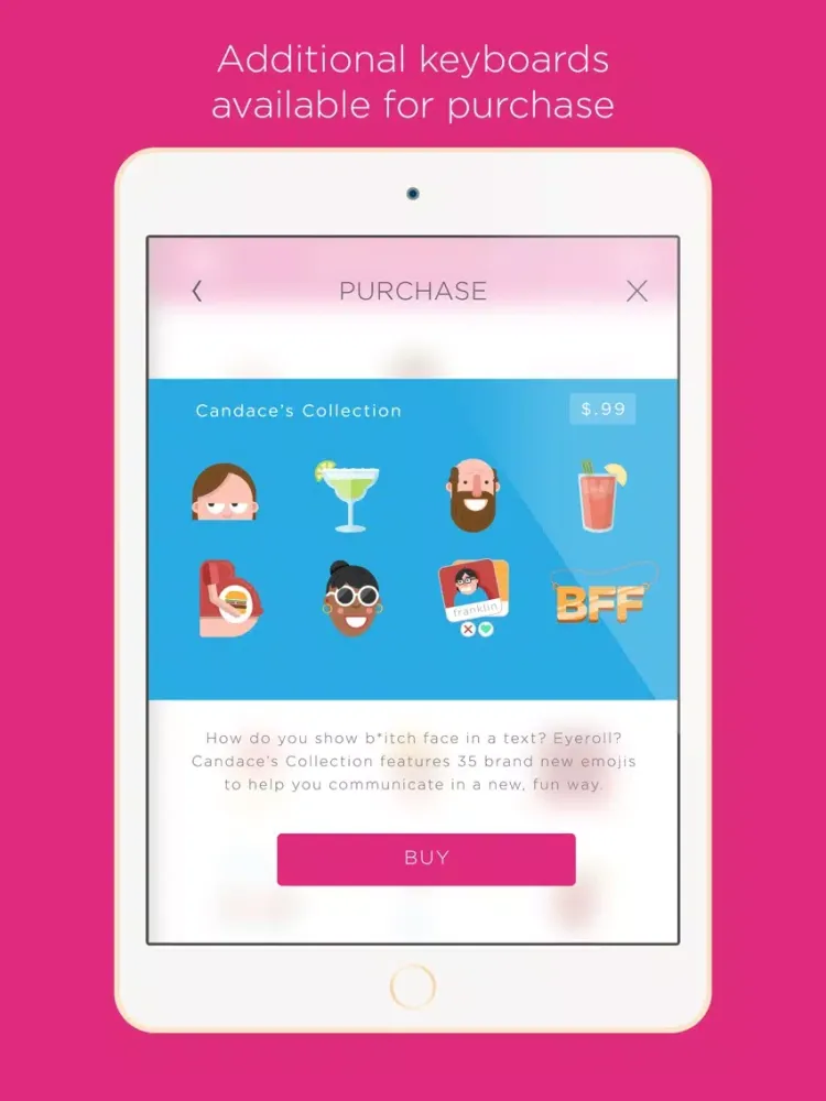 Скриншоты Candace Bushnell’s Emojination Keyboard iPad 