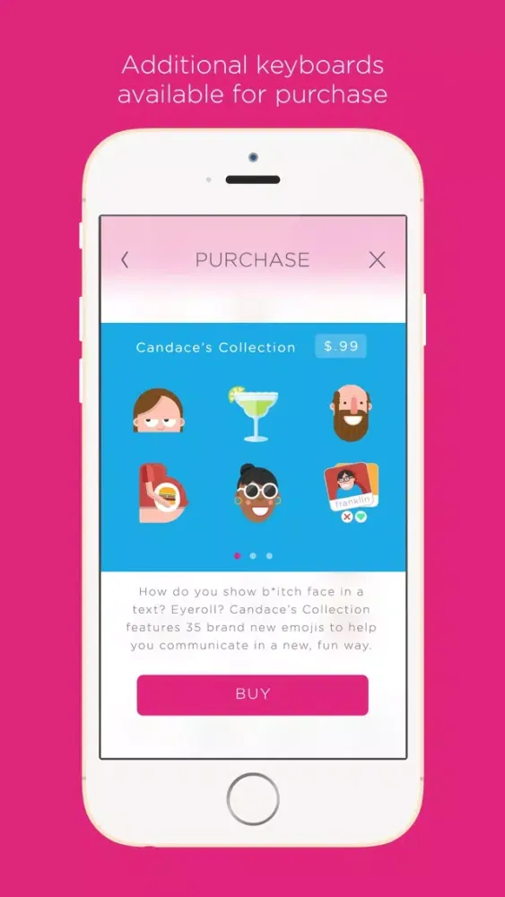 Скриншоты Candace Bushnell’s Emojination Keyboard