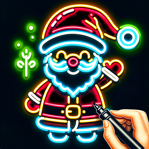 Christmas Coloring Book Glow