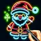 Christmas Coloring Book Glow