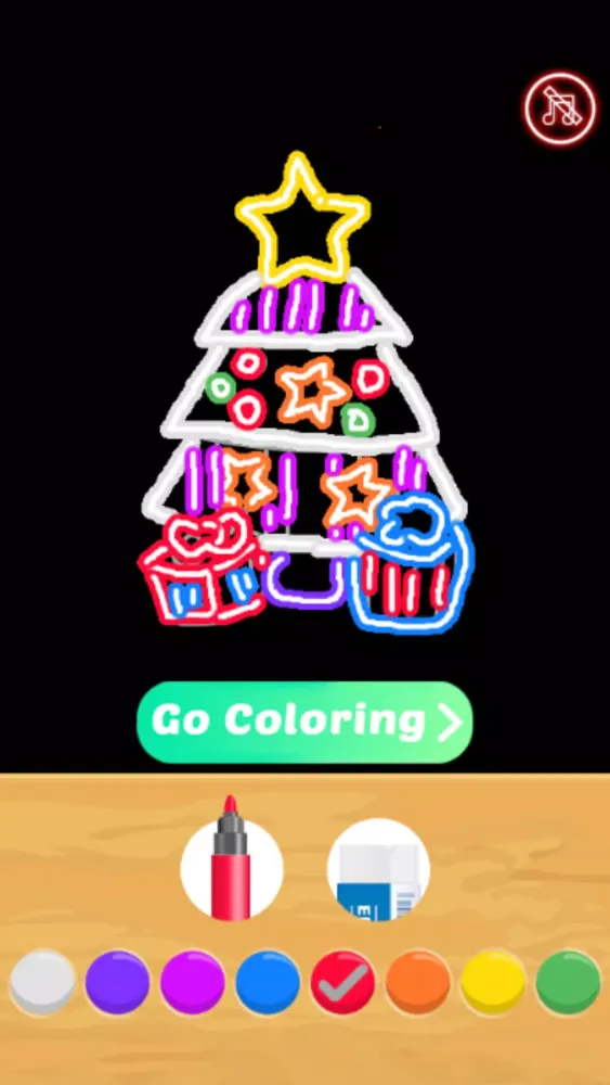 تصاویر Christmas Coloring Book Glow