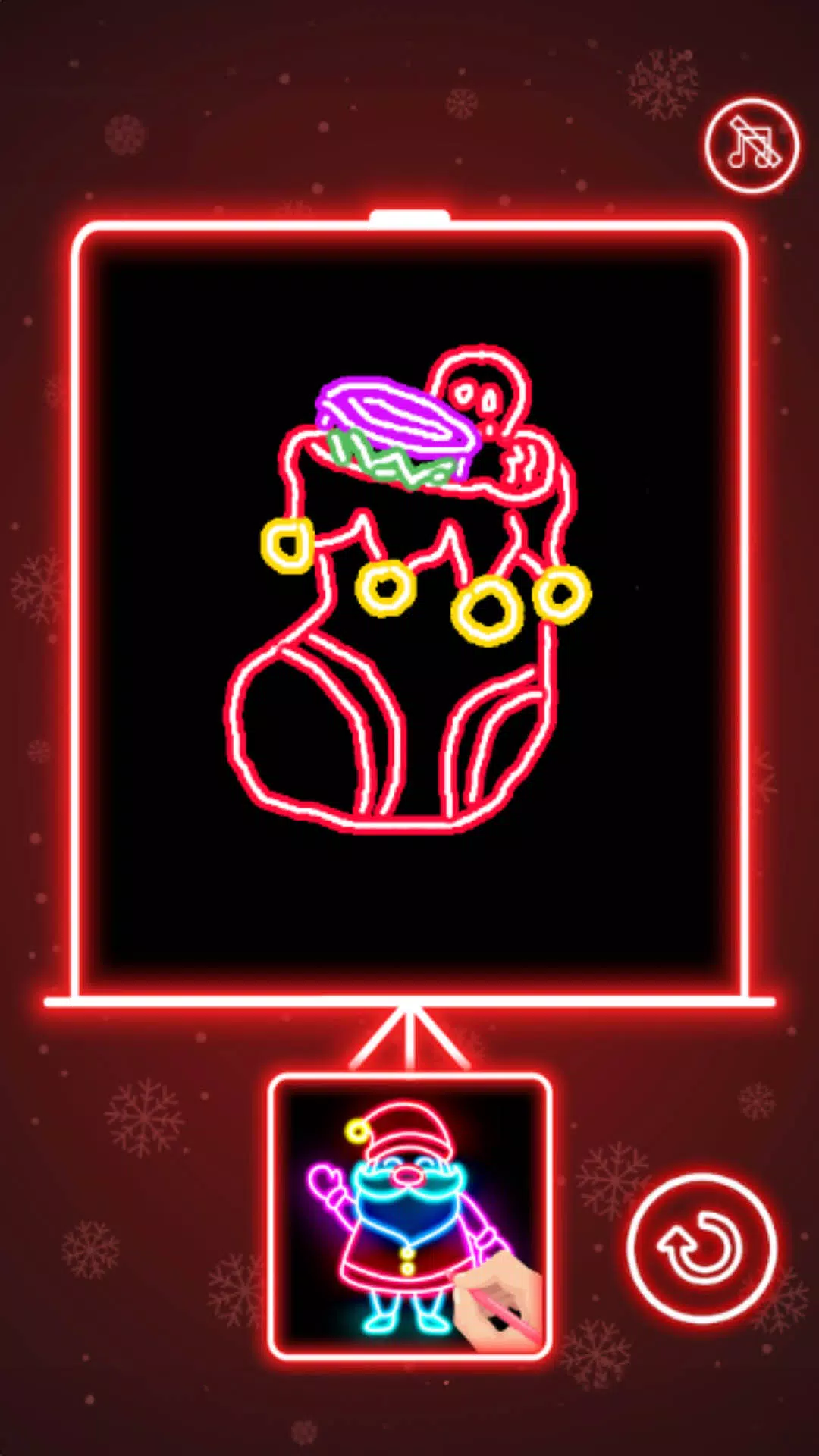 Christmas Coloring Book Glow Screenshots