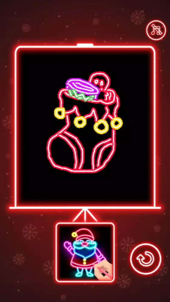 تصاویر Christmas Coloring Book Glow