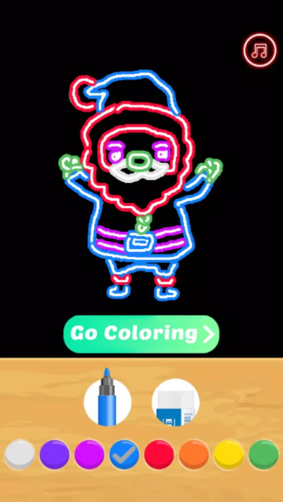 تصاویر Christmas Coloring Book Glow