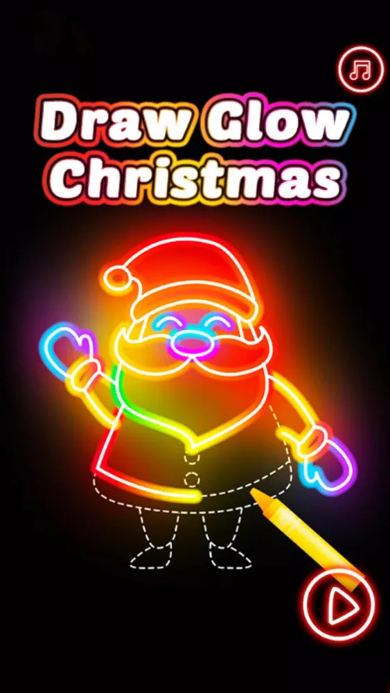 تصاویر Christmas Coloring Book Glow