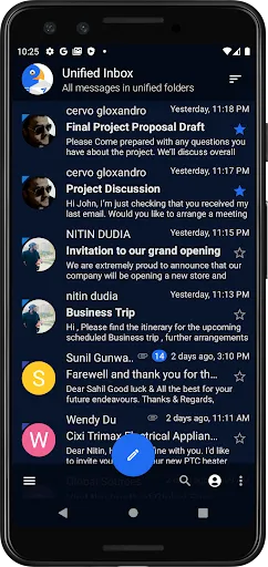 Ảnh chụp màn hình của Bird Mail Pro -Email App