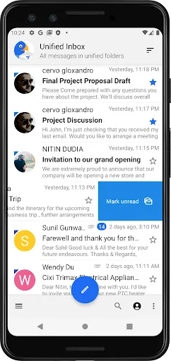 Ảnh chụp màn hình của Bird Mail Pro -Email App