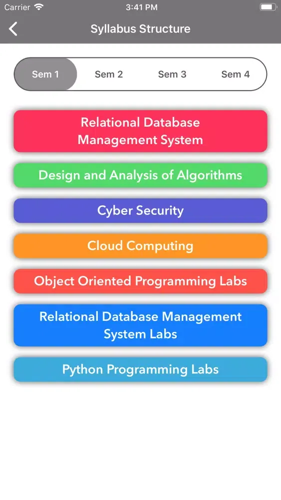 Ảnh chụp màn hình của GLS MSc (IT)