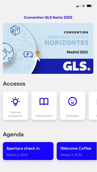 Capturas de tela do Convention GLS Iberia 2022