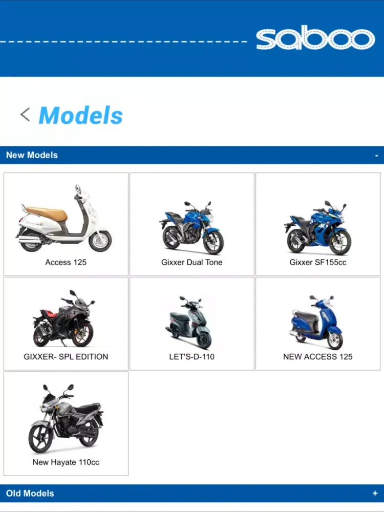 Saboo Suzuki iPad  سکرین شاٹس