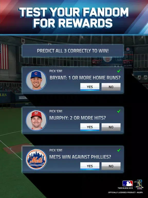 MLB Tap Sports Baseball 2018 iPad  Screenshots