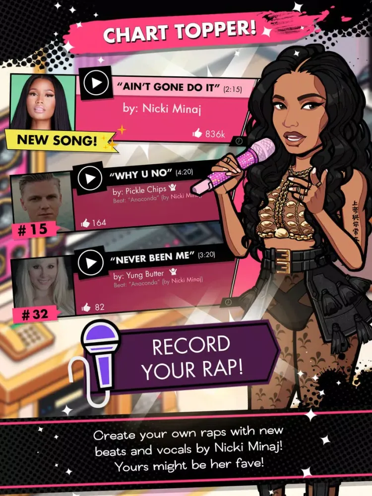 Capturas de pantalla de Nicki Minaj: The Empire iPad 