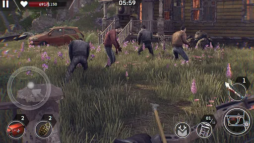Capturas de tela do Left to Survive: Zombie Games