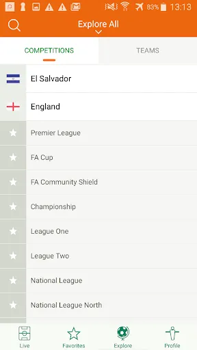 Futbol24 soccer livescore app سکرین شاٹس