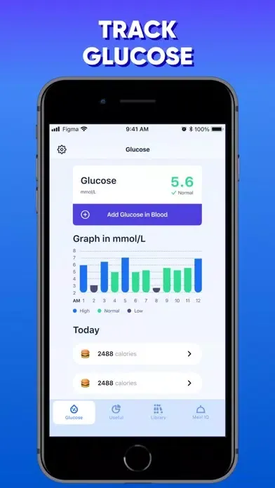 ภาพหน้าจอของ Blood Sugar & Glucose Monitor