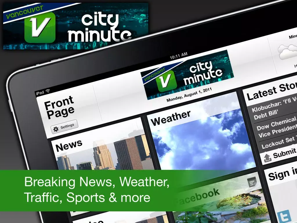 تصاویر Vancouver CityMinute iPad 