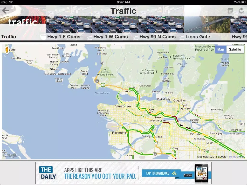 تصاویر Vancouver CityMinute iPad 
