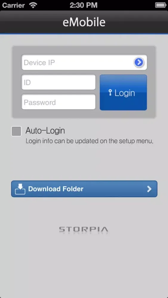 ภาพหน้าจอของ eCloud eMobile