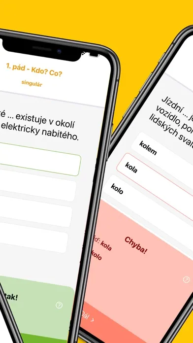 Screenshot di České Pády - learning czech