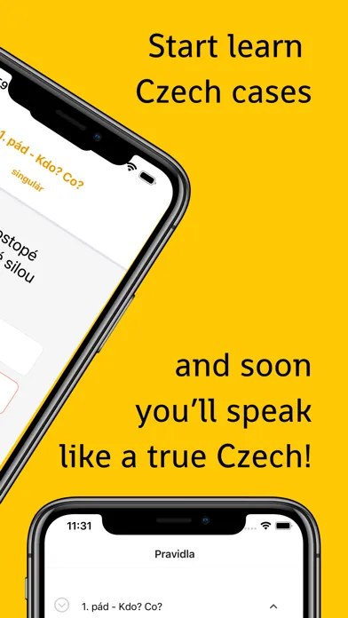 Screenshot di České Pády - learning czech