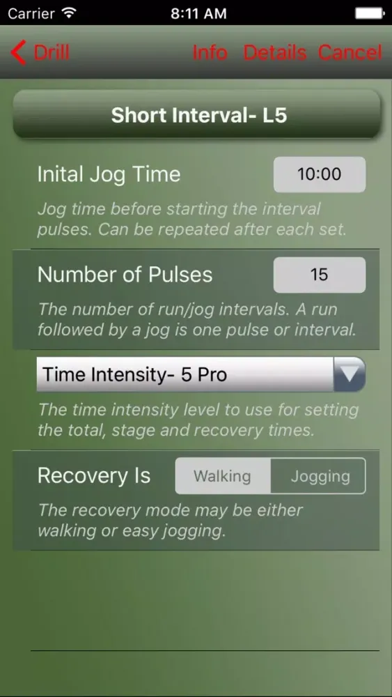 Zrzuty ekranu Quick Trainer - Interval Aerobic Training