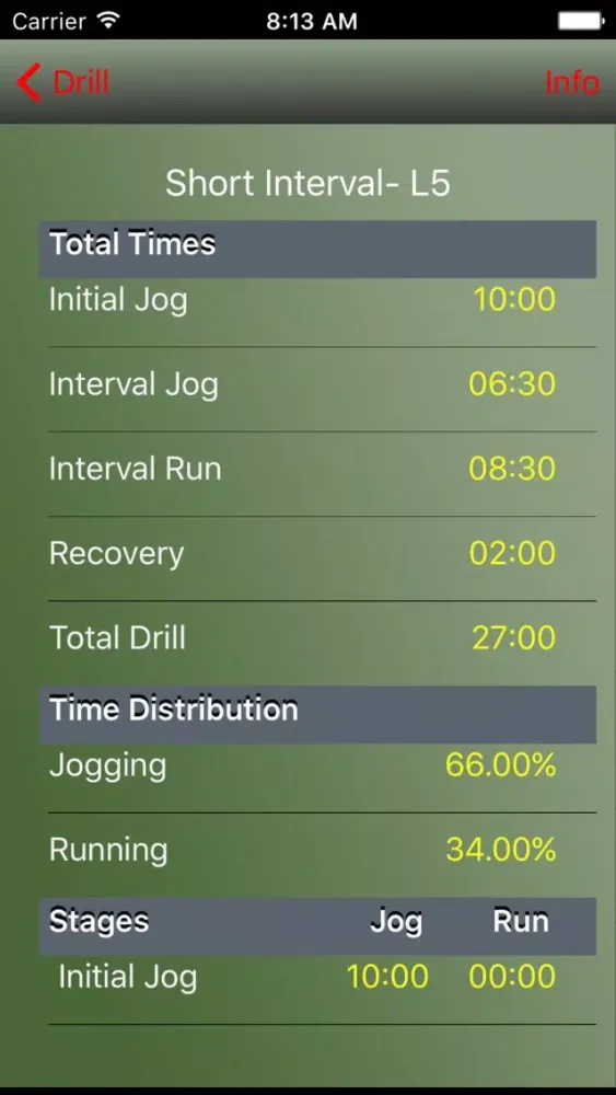 Zrzuty ekranu Quick Trainer - Interval Aerobic Training
