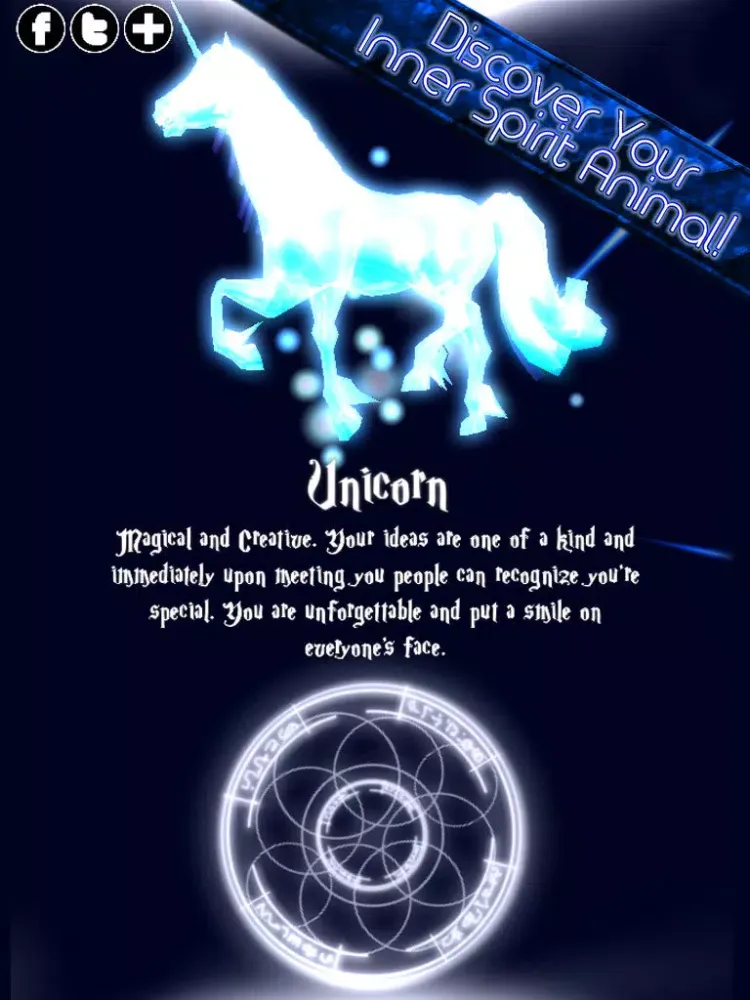 Tangkapan layar Spirit Animal Fingerprint Scanner iPad 