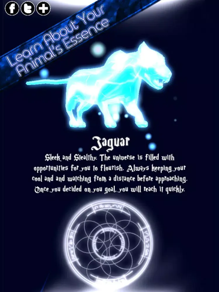 Tangkapan layar Spirit Animal Fingerprint Scanner iPad 