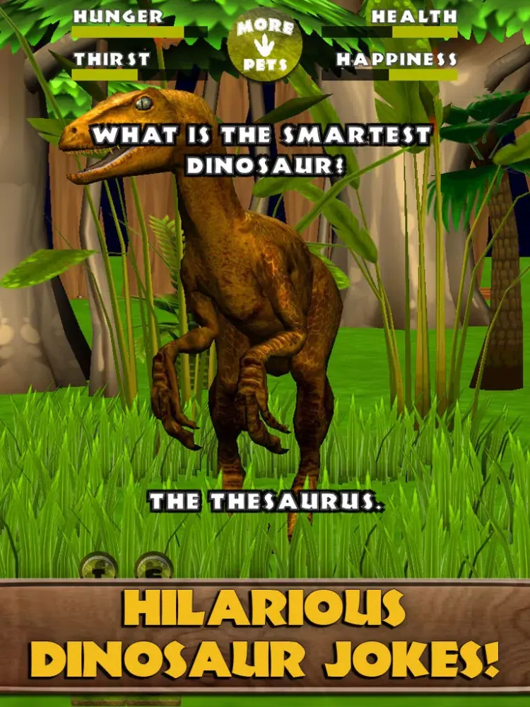 Virtual Pet Dinosaur: Velociraptor iPad  سکرین شاٹس