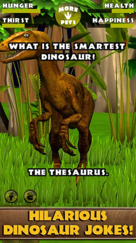 Virtual Pet Dinosaur: Velociraptor سکرین شاٹس