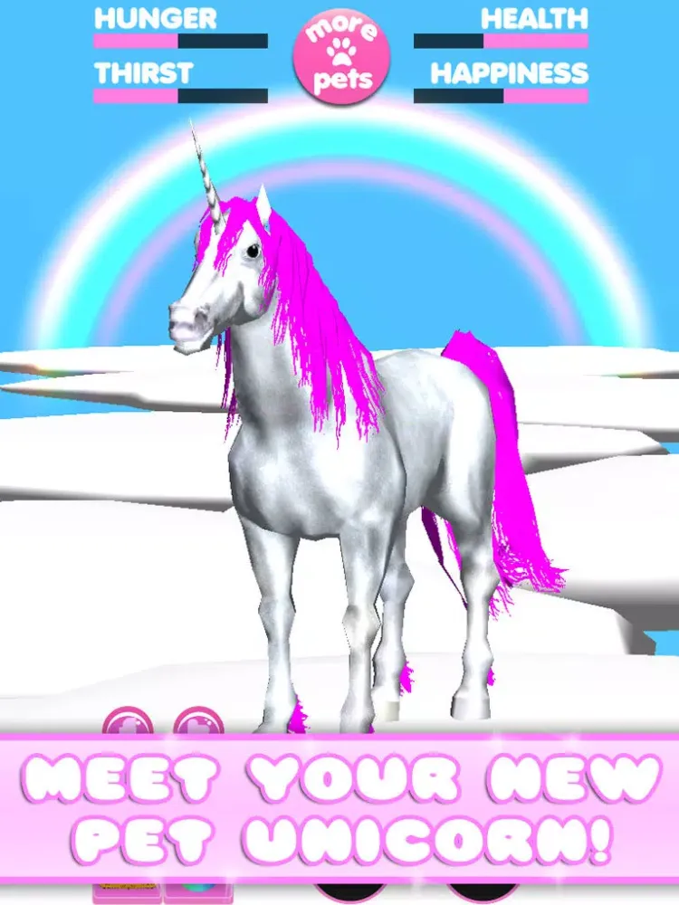 Virtual Pet Unicorn iPad  Screenshots
