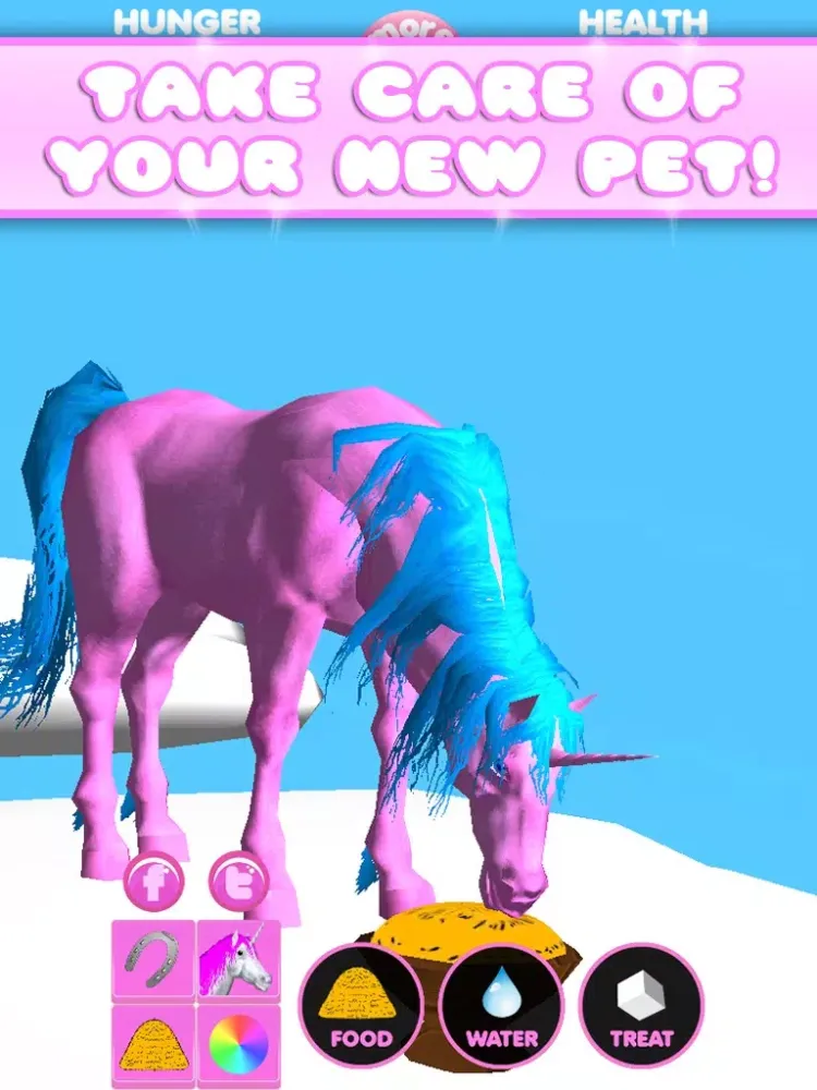 Virtual Pet Unicorn iPad  Screenshots