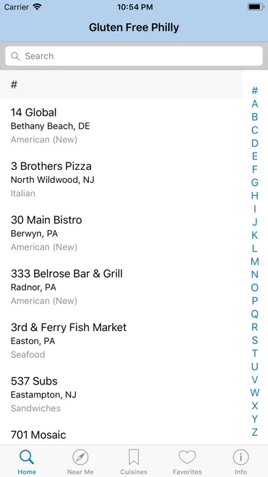 Screenshot di Gluten Free Philly