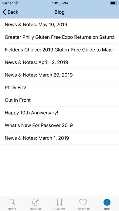 Screenshot di Gluten Free Philly
