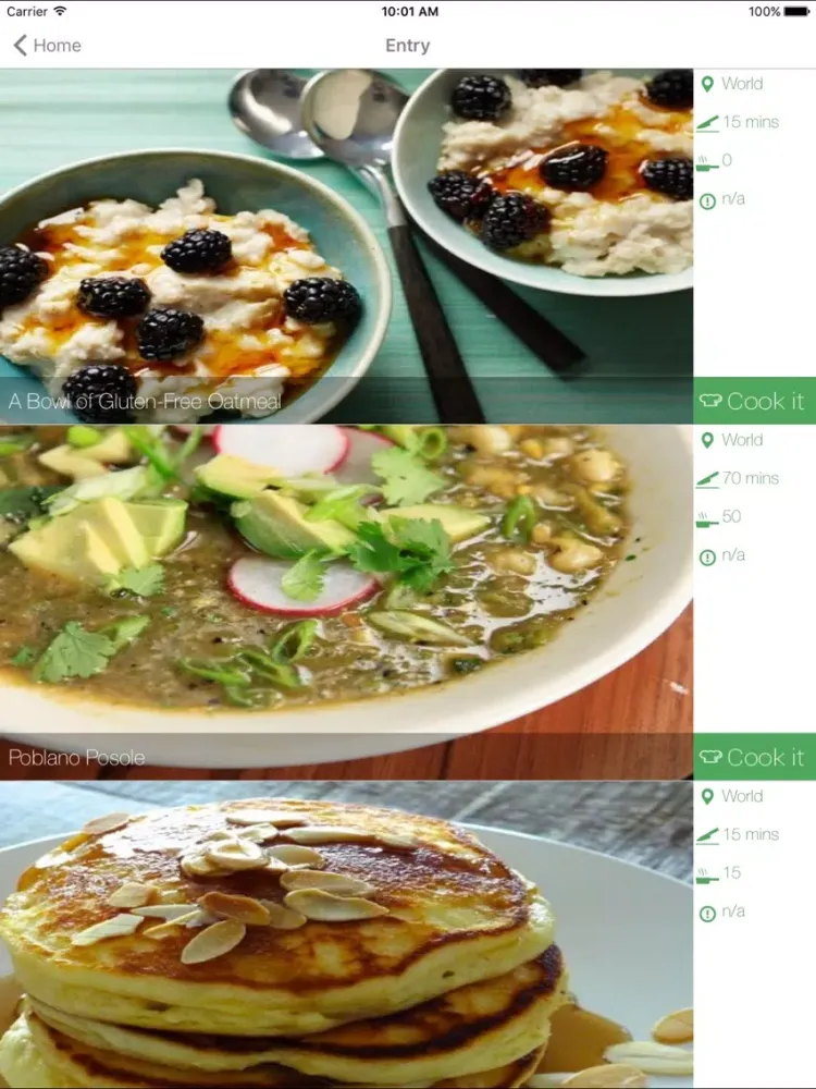 Gluten Free Recipes - Organised Recipes by Entry, Main Course and Deserts iPad  স্ক্রিনশট
