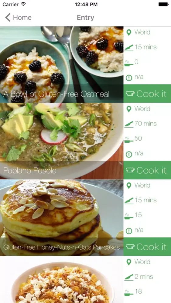 Gluten Free Recipes - Organised Recipes by Entry, Main Course and Deserts স্ক্রিনশট