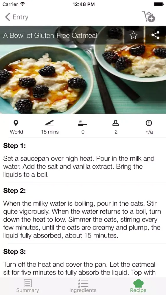 Gluten Free Recipes - Organised Recipes by Entry, Main Course and Deserts স্ক্রিনশট