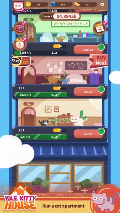Idle Kitty House Screenshots