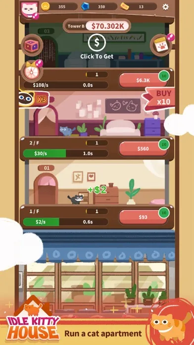 Idle Kitty House Screenshots