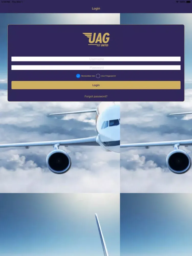 Zrzuty ekranu United Aviation Group iPad 