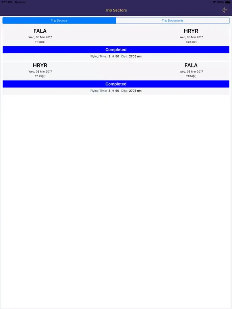 Zrzuty ekranu United Aviation Group iPad 