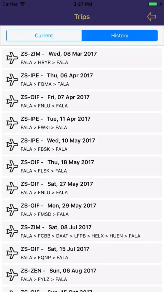 Zrzuty ekranu United Aviation Group