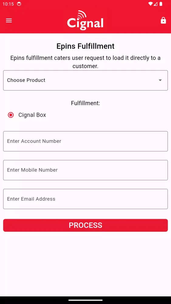 Tangkapan layar Cignal Retailer App